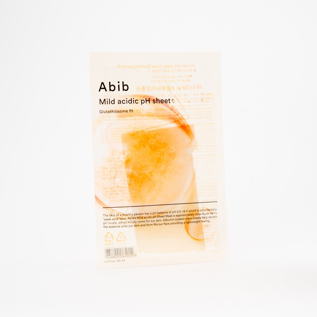 Mild acidic pH sheet mask - Glutathiosome fit